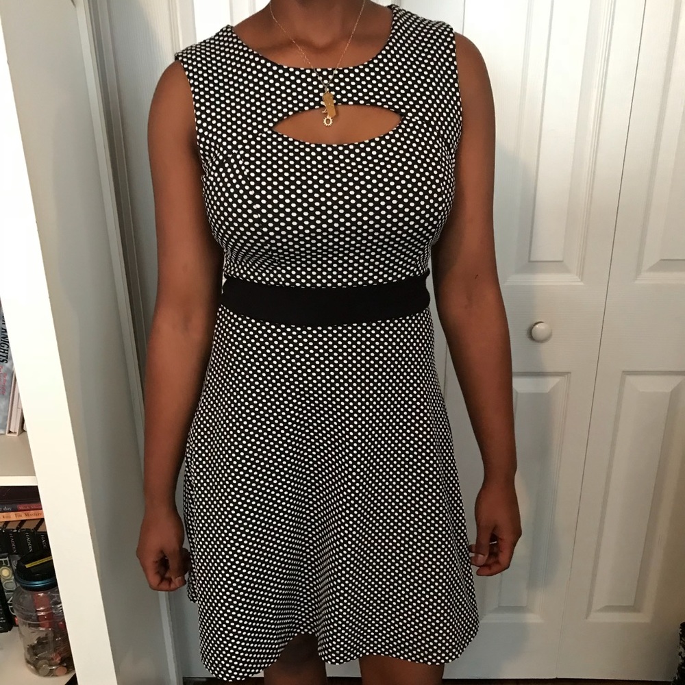 Black and White Polka Dot Dress